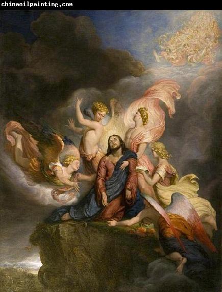 George Hayter The Angels Ministering to Christ, painted in 1849