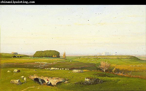 George Inness In the Roman Campagna