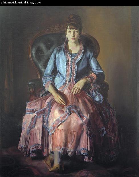 George Wesley Bellows Painting: Emma in a Purple Dress