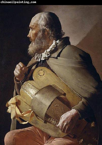 Georges de La Tour Blind Hurdy-Gurdy Player