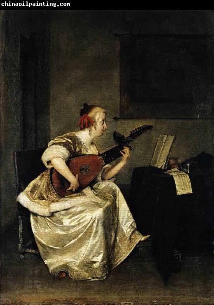 Gerard ter Borch the Younger The Lute Player