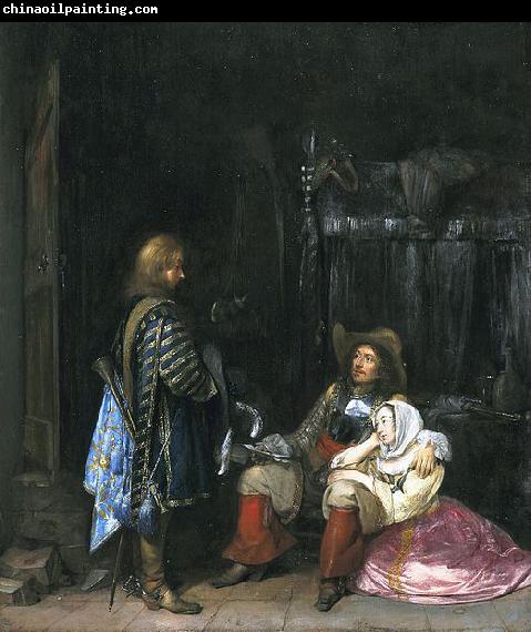 Gerard ter Borch the Younger The messenger, known as The unwelcome news