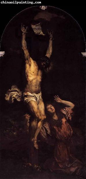 Giovanni Battista Moroni Mary Magdalene at the Foot of the Cross