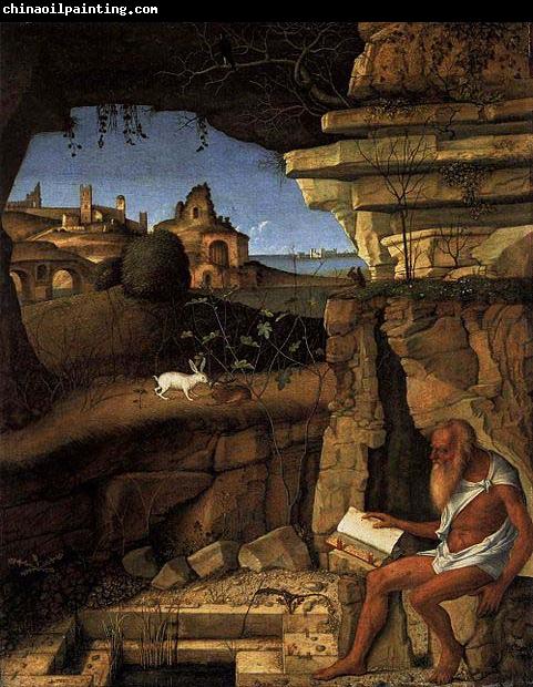 Giovanni Bellini St Jerome Reading in the Countryside