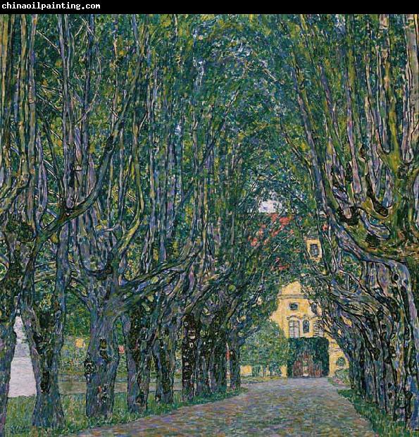 Gustav Klimt Avenue in the Park of Schloss Kammer