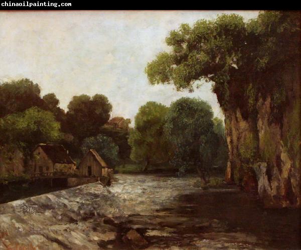 Gustave Courbet The Weir at the Mill