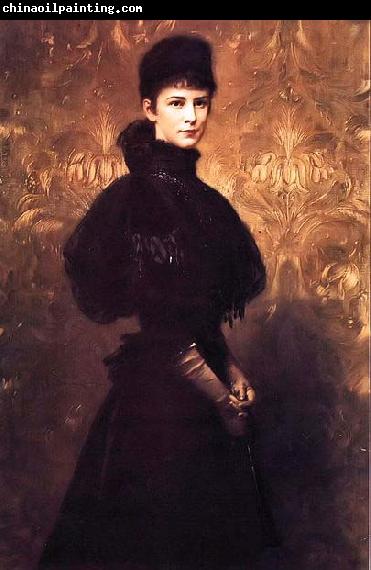 Gyula Benczur Portrait of Queen Elizabeth