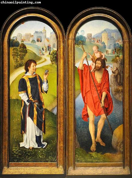 Hans Memling Sant Esteve i Sant Cristofor