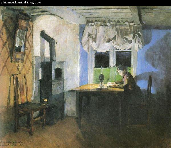 Harriet Backer Ved lampelys