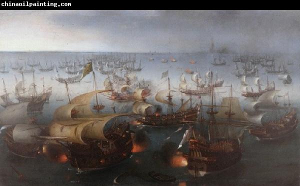 Hendrik Cornelisz. Vroom Day seven of the battle with the Armada, 7 August 1588.