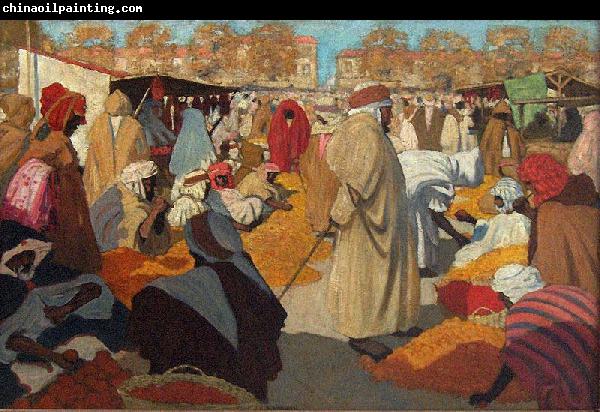 Henri Evenepoel Orange Market at Blidah