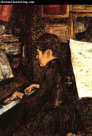 Henri de toulouse-lautrec Mlle Dihau au piano