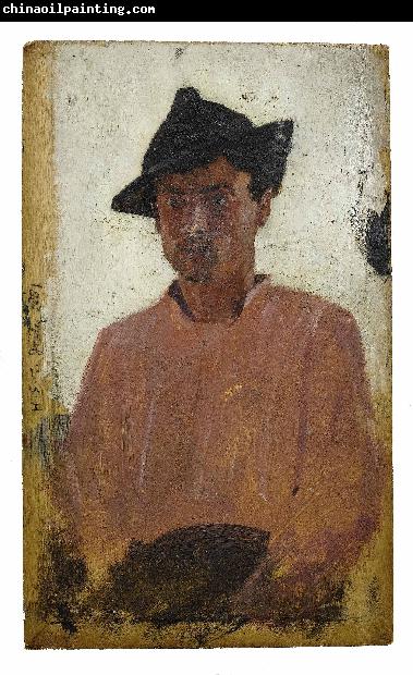 Henry Scott Tuke Italian man with hat