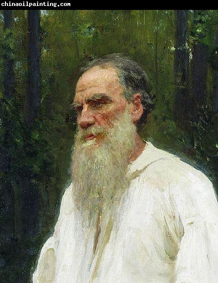 Ilya Repin Lev Nikolayevich Tolstoy shoeless.