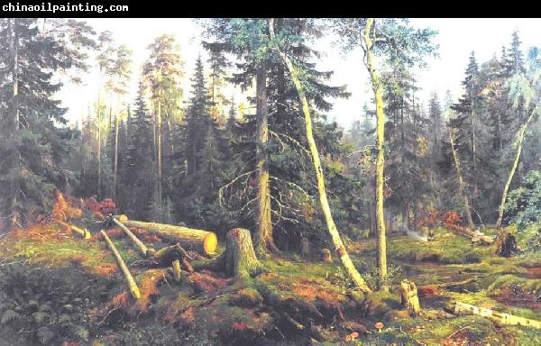 Ivan Shishkin Cutting of Wood