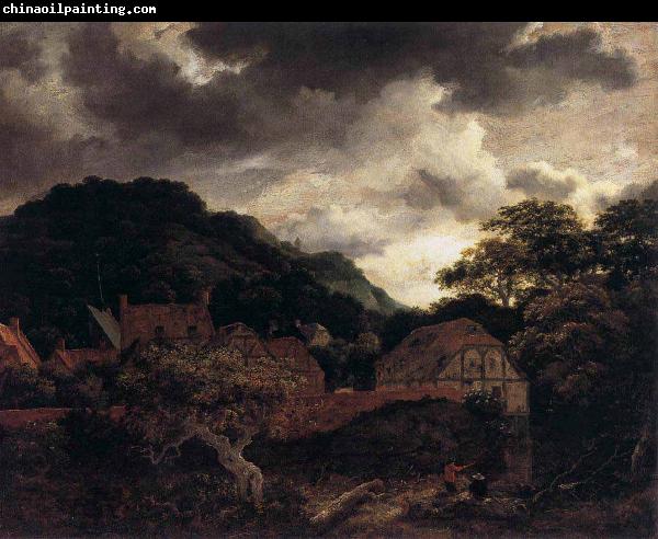 Jacob Isaacksz. van Ruisdael Village at the Wood's Edge