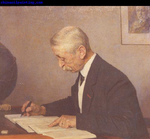 Jan Veth Painting of J.C. Kapteyn at his desk