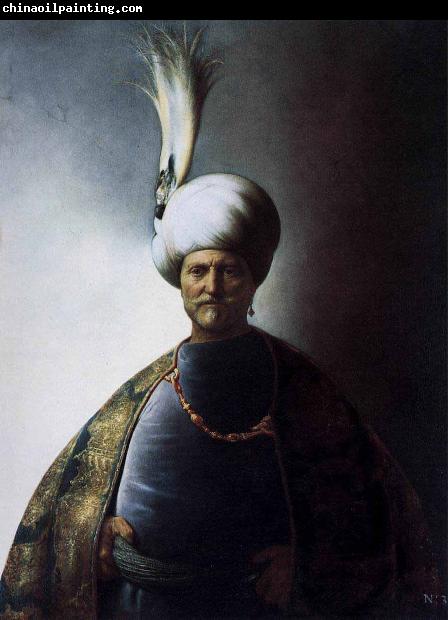 Jan lievens Old Man in Oriental Garb