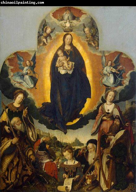 Jan provoost The Coronation of the Virgin