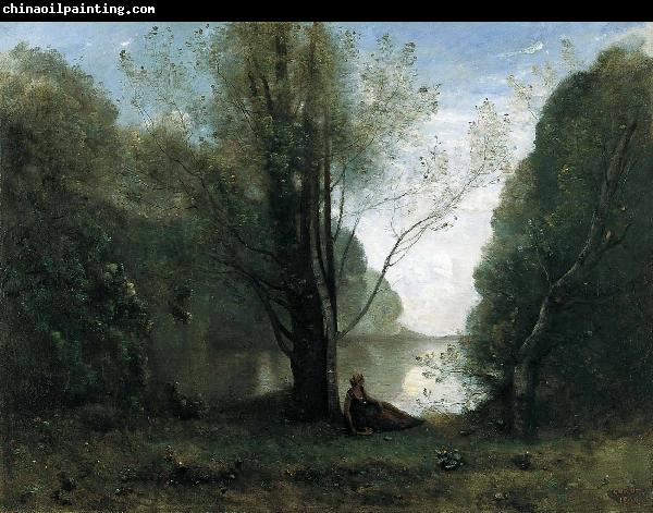 Jean Baptiste Camille  Corot Solitude Recollection of Vigen Limousin