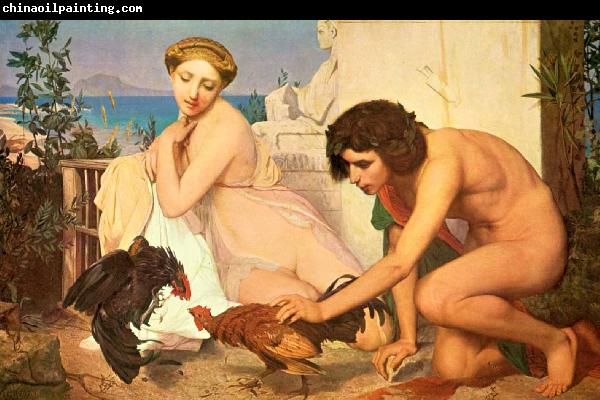 Jean Leon Gerome Jeunes Grecs Faisant battre des coqs