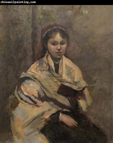 Jean-Baptiste Camille Corot Jeune fille assise un livre a la main