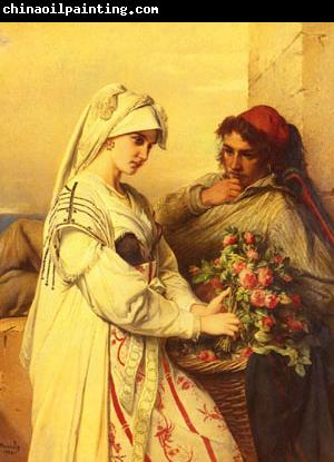 Jean-Francois Portaels The Rose Vendor