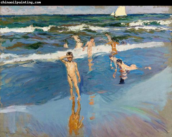 Joaquin Sorolla Y Bastida Children in the Sea