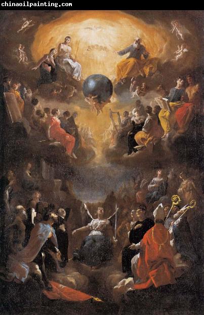 Johann Heinrich Schonfeldt Adoration of the Holy Trinity