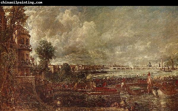 John Constable Blick auf die Waterloo-Brucke von Whitehall Stairs, 18. Juni 1817