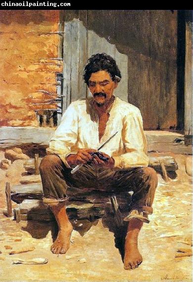 Jose Ferraz de Almeida Junior Caipira Chopping Tobacco