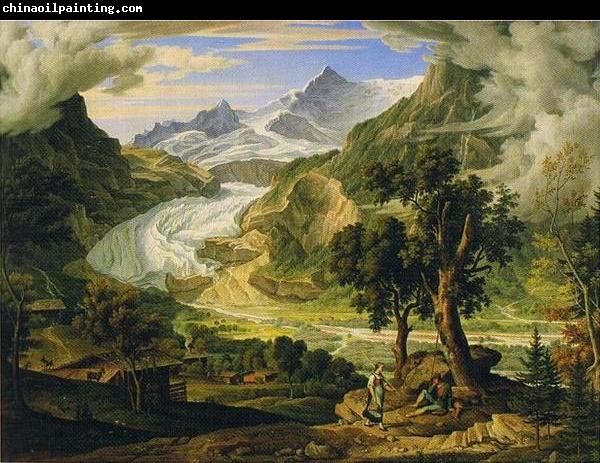 Joseph Anton Koch Grindelwald Glacier in the Alps.