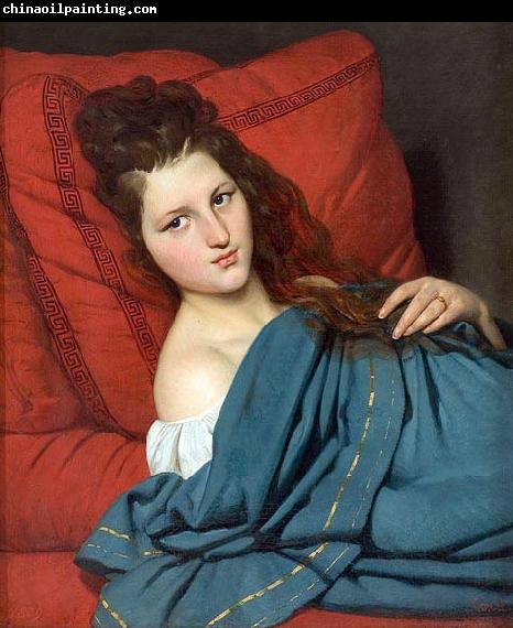 Joseph-Desire Court Woman Reclining on a Divan