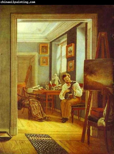 Kapiton Zelentsov An Artist's Room