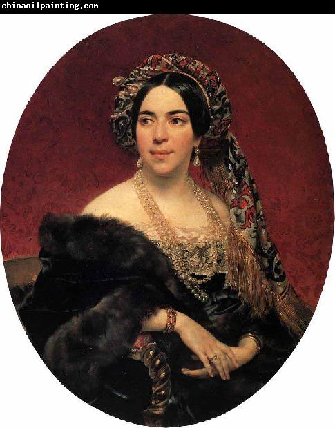 Karl Briullov Portrait of Maria Pavlovna Volkonskaia