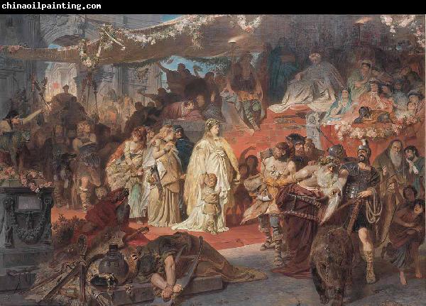 Karl von Piloty Thusnelda in the Triumphal Procession of Germanicus