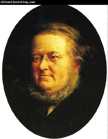 Knud Bergslien Portrait of norwegian author Peter Christen Asbjornsen