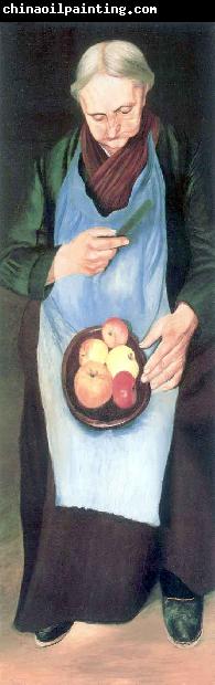 Kosztka, Tivadar Csontvry Old Woman Peeliing Apple