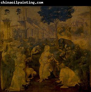 LEONARDO da Vinci Adoration of the Magi