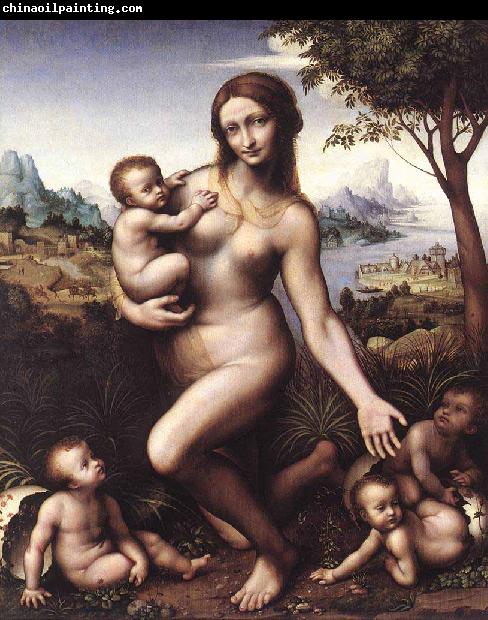 LEONARDO da Vinci Leda