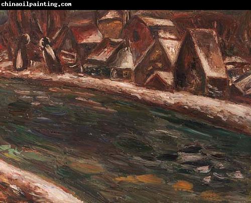 Leo Gestel A village along a river