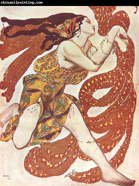 Leon Bakst Costume design for the dance Narcisse