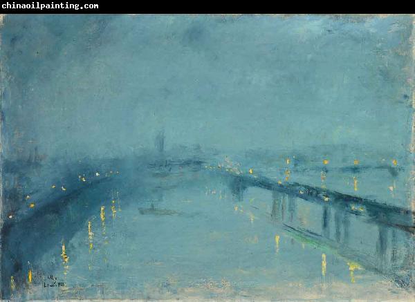 Lesser Ury London im Nebel