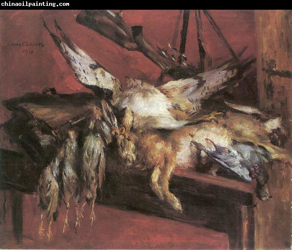 Lovis Corinth Hase und Rebhuhner