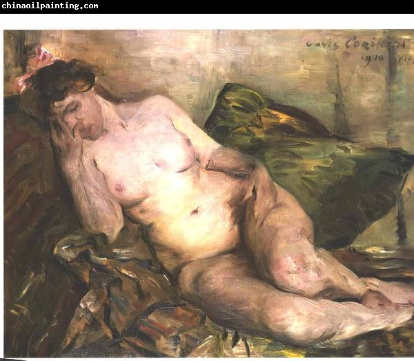 Lovis Corinth Reclining nude