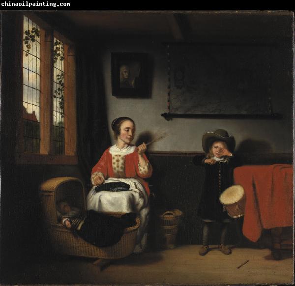 Nicolaes maes The Naughty Drummer