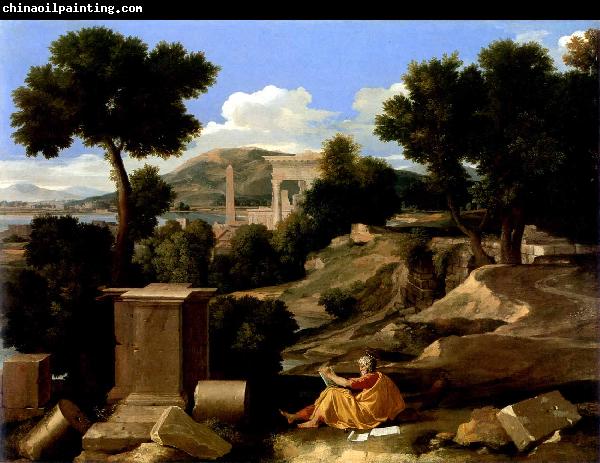 Nicolas Poussin Paysage avec saint Jean a Patmos