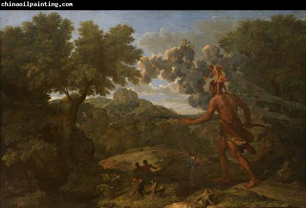 Nicolas Poussin Landscape with Orion or Blind Orion Searching for the Rising Sun