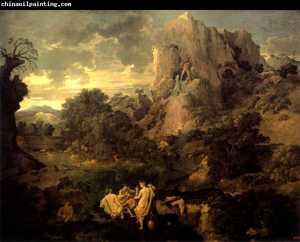 Nicolas Poussin Landscape with Hercules and Cacus