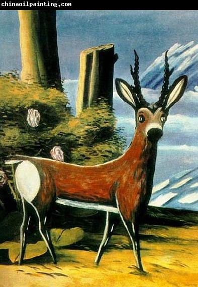 Niko Pirosmanashvili A Doe against Landscape